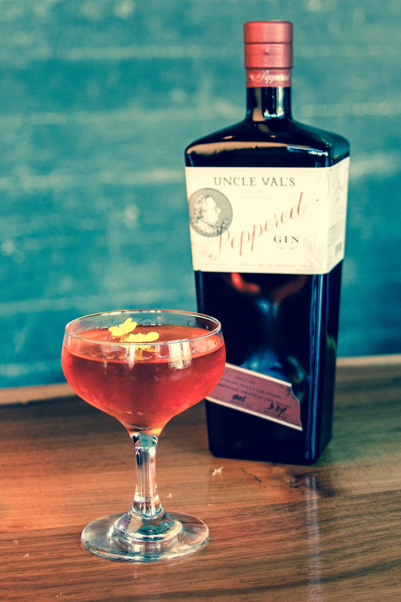 Lady in Red Cocktail using Uncle Val's Peppered Gin