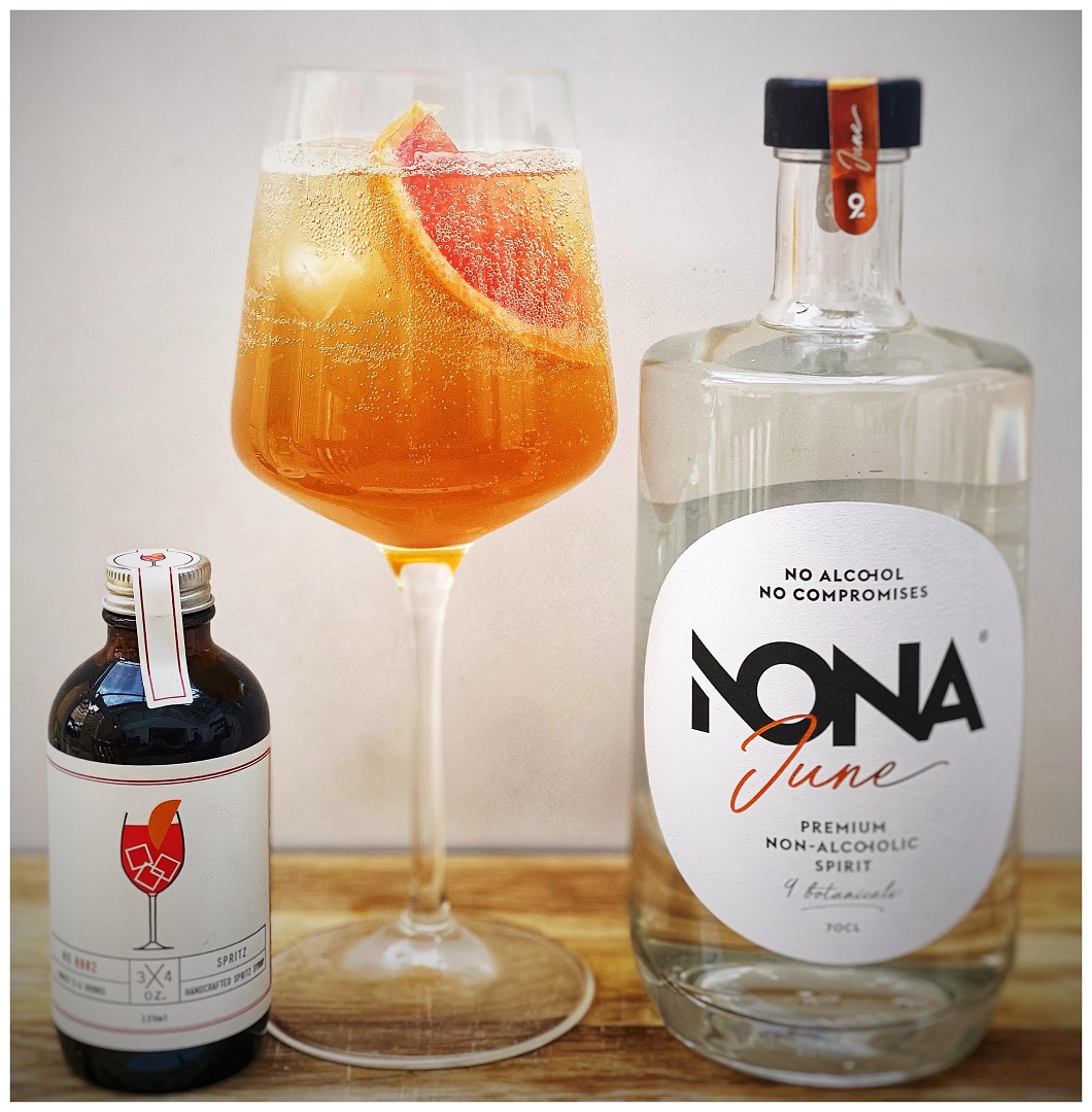 NONA June Spritz no-alcohol cocktail idea